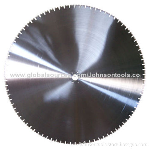 1,400mm wall saw blade, laser welded, for cutting kinds of concrete, with straight U slot